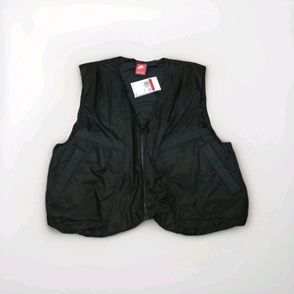 Nike Tech‎ Woven Vest HM4262-010 Black Men's Large Loose Fit